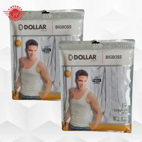 Pack Of 2pcs Dollar Bigboss Derby Vest RN BVE06 For Men